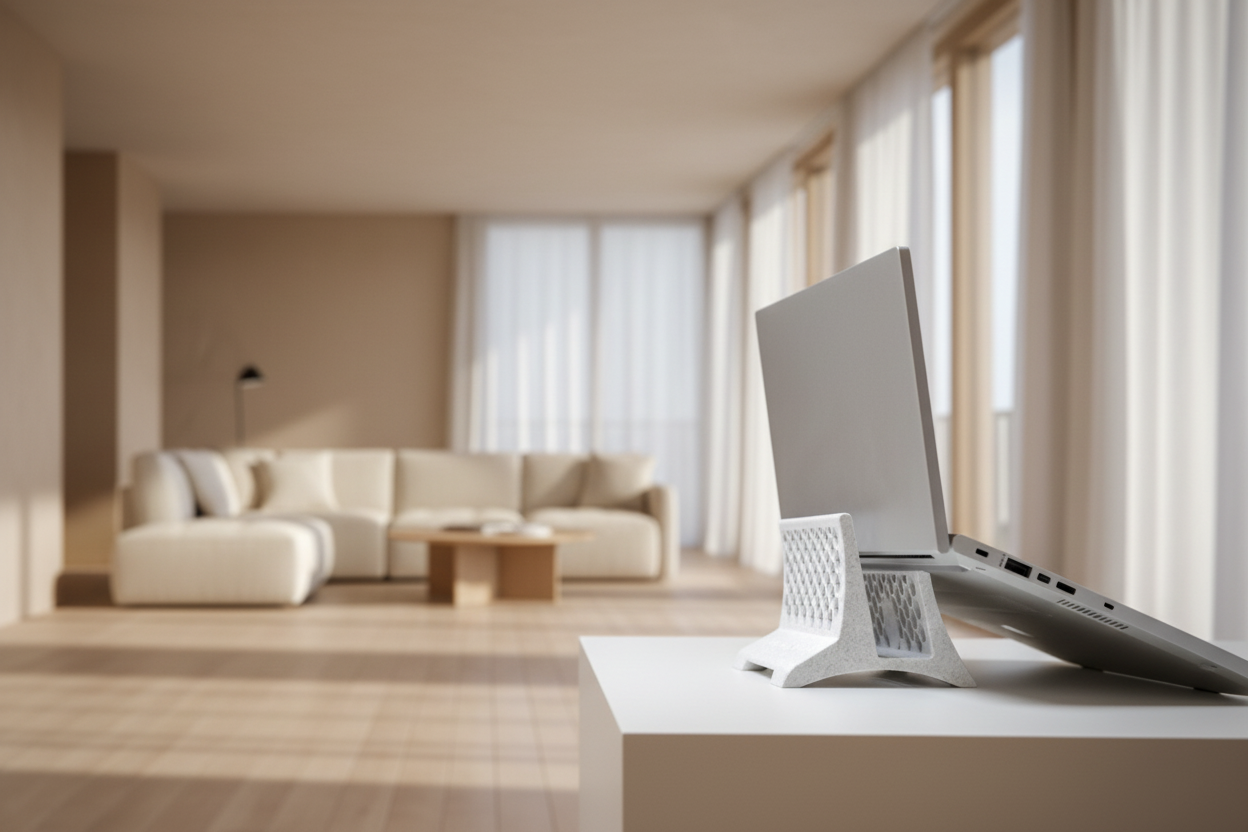 Ergonomischer Laptopständer – 3D-gedruckt, personalisierbar & individuell anpassbar Quality-Office-Products