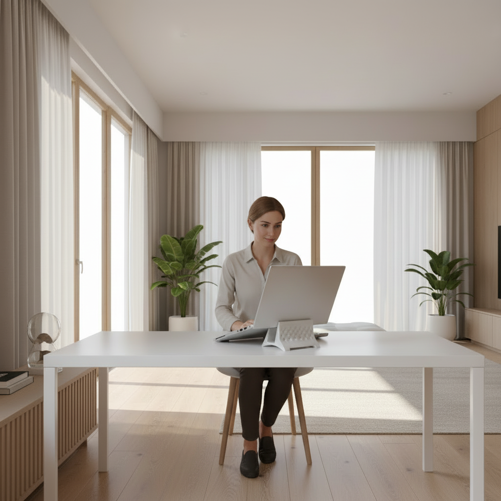 Ergonomischer Laptopständer – 3D-gedruckt, personalisierbar & individuell anpassbar Quality-Office-Products