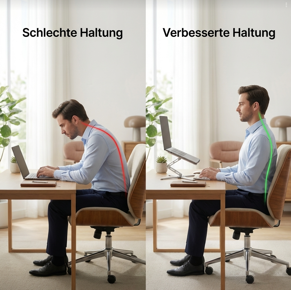 Laptop Ständer X-Stand Plus – Ergonomische Laptop Halterung für Büro & Homeoffice Quality-Office-Products