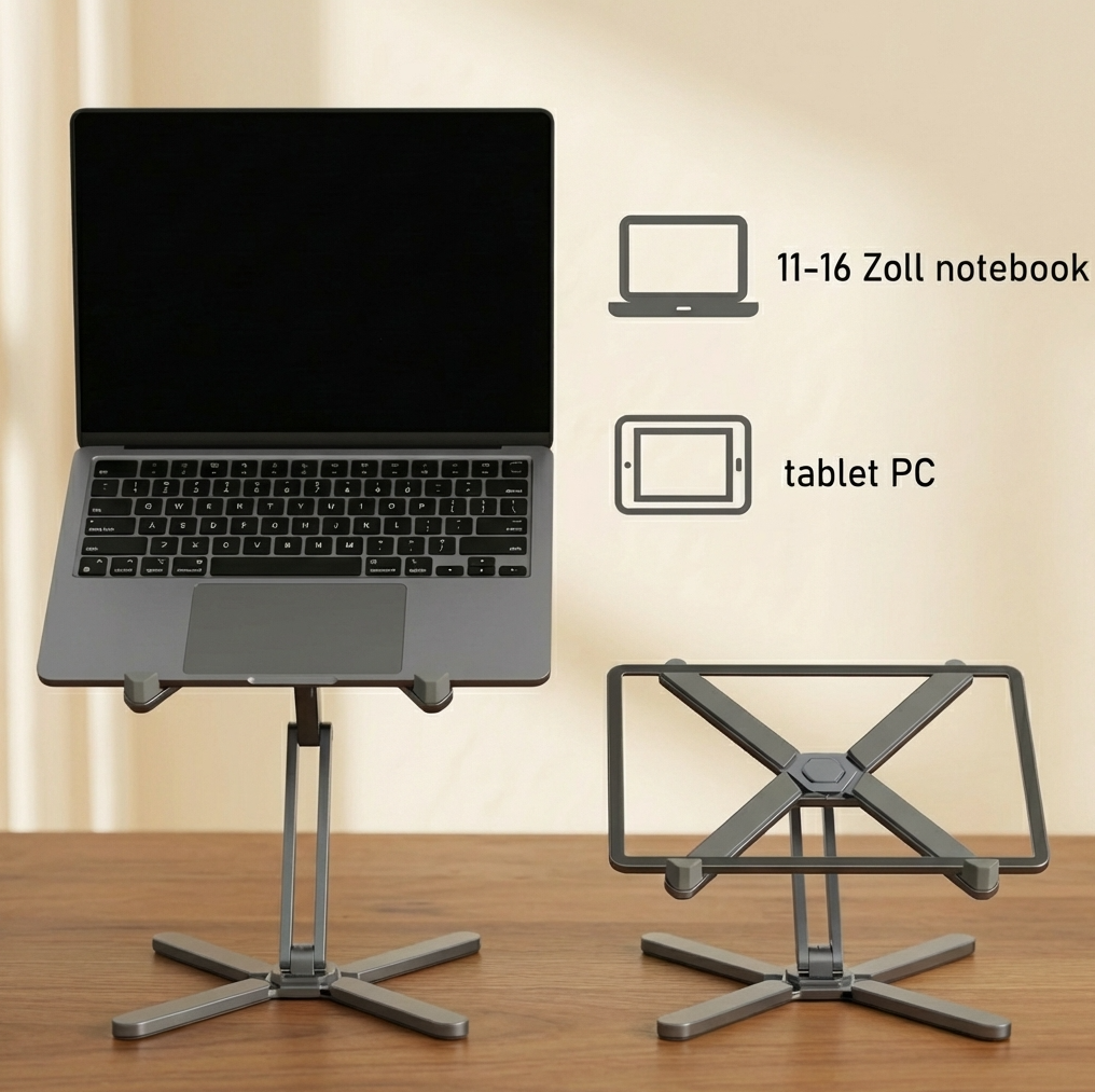 Laptop Ständer X-Stand Plus – Ergonomische Laptop Halterung für Büro & Homeoffice Quality-Office-Products