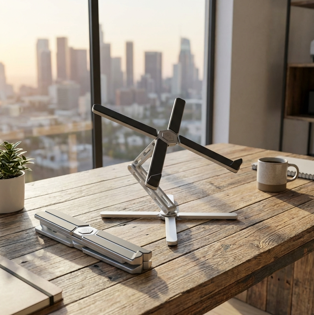 Laptop Ständer X-Stand Plus – Ergonomische Laptop Halterung für Büro & Homeoffice Quality-Office-Products