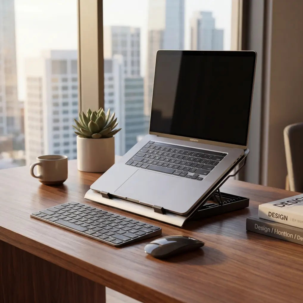 Laptop Cooling Stand mit RGB & Lüfter – Höhenverstellbar Laptop Ständer für Gaming & Büro – AeroBase Quality-Office-Products