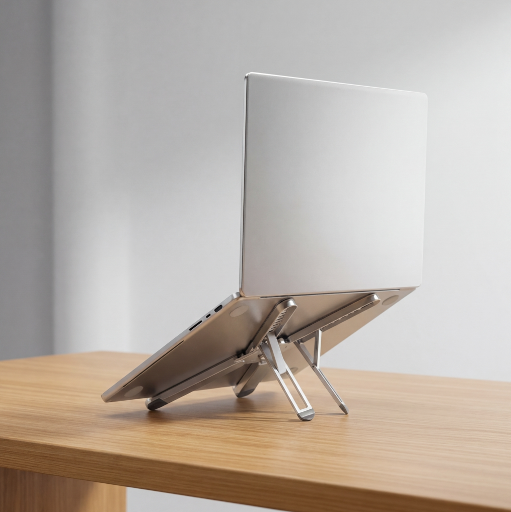 Laptop Ständer Aluminium – Höhenverstellbar & kompakt – Ergonomische Laptop Halterung – X‑Stand Quality-Office-Products