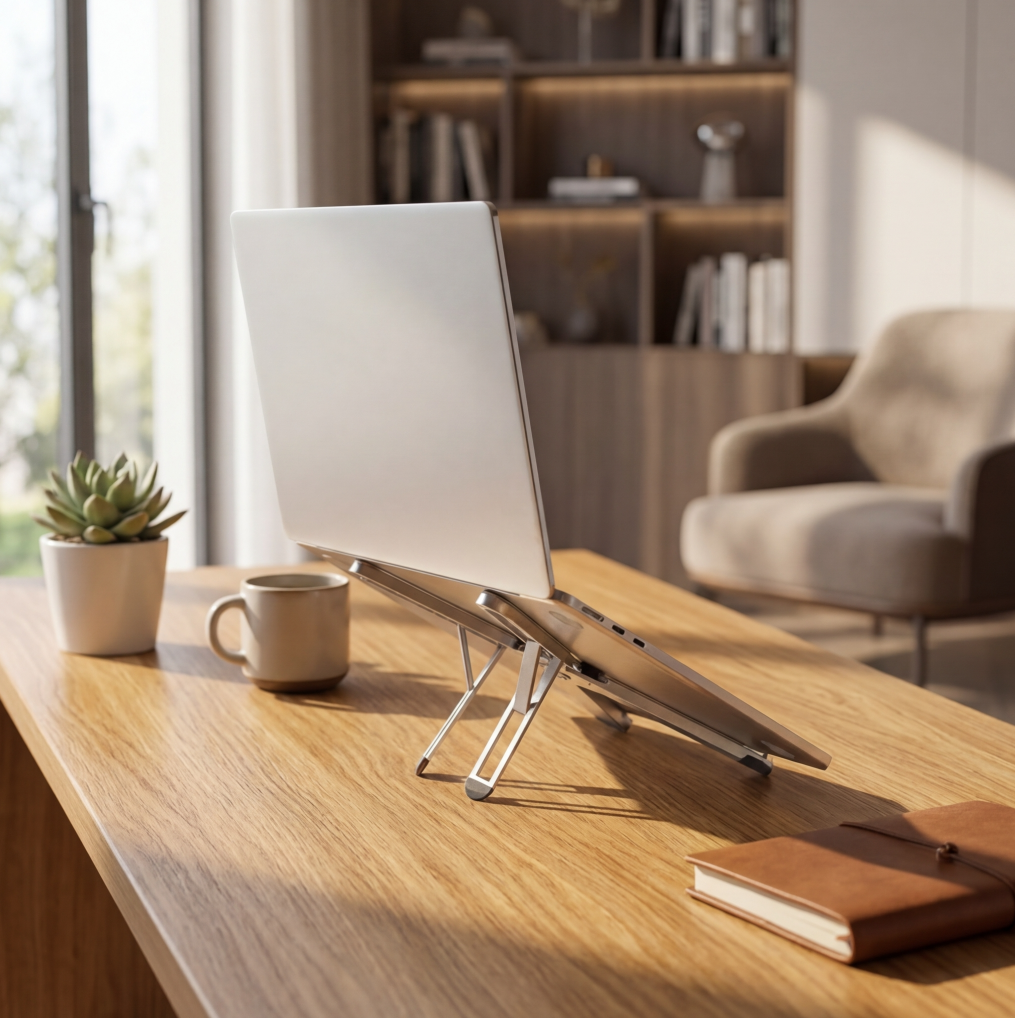 Laptop Ständer Aluminium – Höhenverstellbar & kompakt – Ergonomische Laptop Halterung – X‑Stand Quality-Office-Products