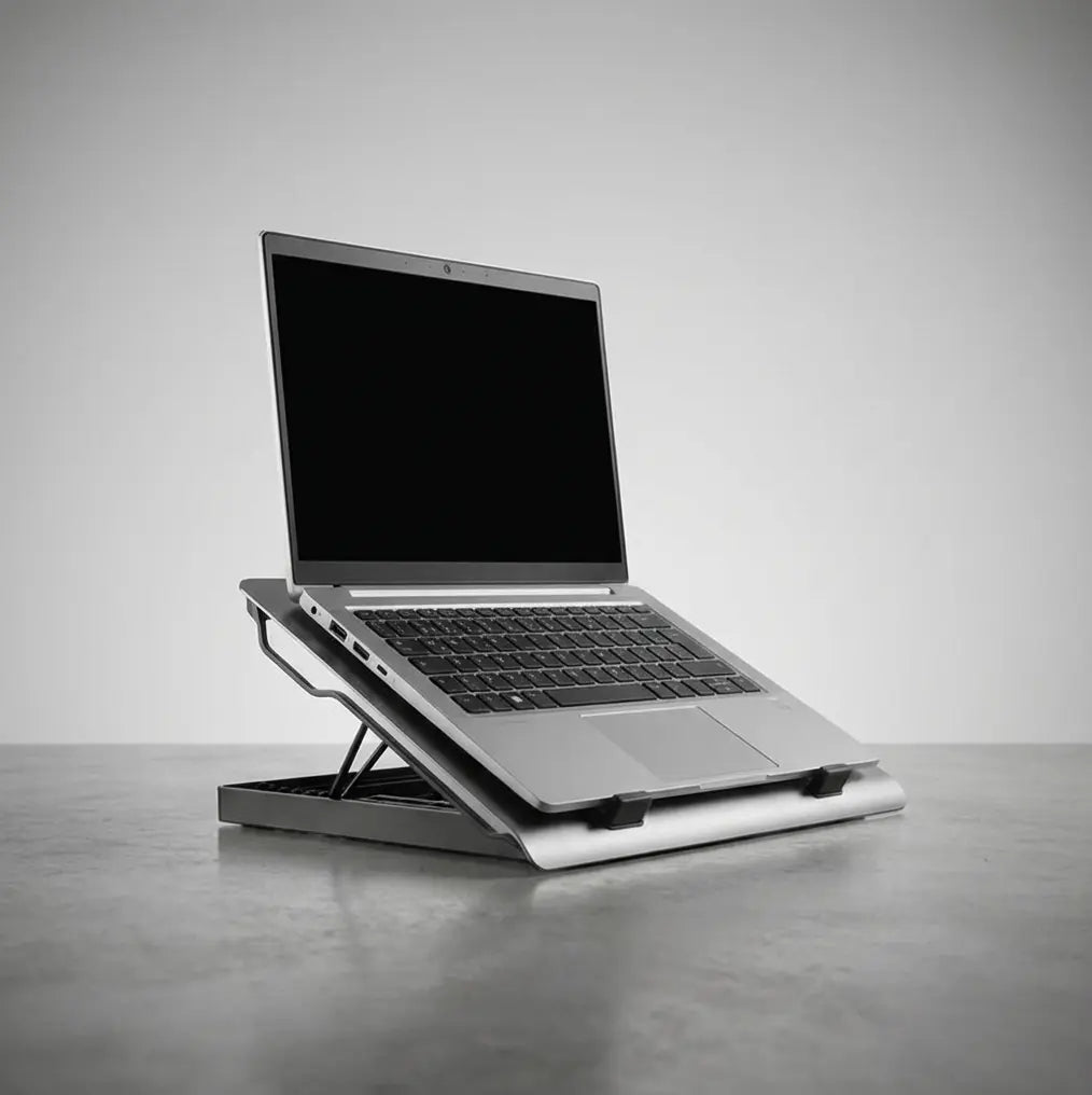 Laptop Cooling Stand mit RGB & Lüfter – Höhenverstellbar Laptop Ständer für Gaming & Büro – AeroBase Quality-Office-Products